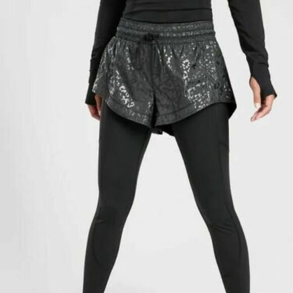 Athleta 2 in 1 Rainier Tight Shorts with Leggings SIze XLT XL Tall - Picture 3 of 15
